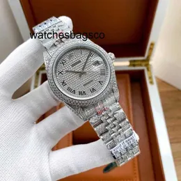 Мужские часы, чистые часы, мужские часы с бриллиантами, 41 мм, автоматический механизм, корпус из нержавеющей стали