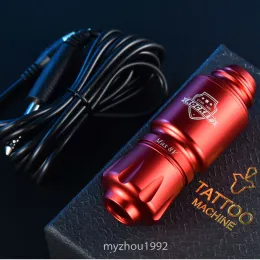 Guns Tattoo Machine Mini Rocket Set Wireless Tattoo Power Supply RCA Interface Professional Rotary Tattoo Battery Pen Gun Machine Kit