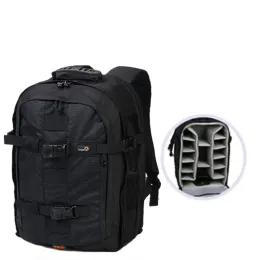 Mochila Lowepro Camera Bag New Pro Runner 350 Aw Bolsa de ombro Bolsa para câmera Coloque 15.4 Laptop com capa de chuva para todos os climas