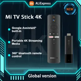 Stick 2022 Xiaomi Mi TV Stick 4K, глобальная версия, потоковая передача в 4K, Google Assistant * встроенный Android TV 11, 2 ГБ, 8 ГБ, четырехъядерный процессор