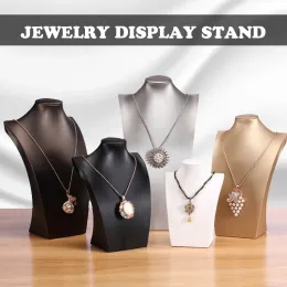 Necklaces 1Pc Mannequin Bust Necklace Display Rack Jewelry Display Stand Earrings Organizer Holder Necklace Exhibition Display Stand Shelf