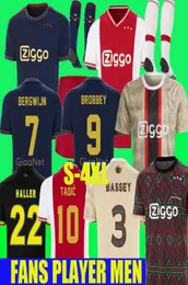 المشجعين 21 22 23 Tadic Ajaxs Soccer Jersey Bergwijn 2022 Football Shirt Home Locampos Bassey Haller Wijndal Cruyff Men Kids Thir7334568