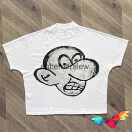 T-shirt da uomo Bianco Blutosatire Angry T-shirt 2024 Uomo Donna Big Oversize Billdog Tee Top in cotone Doppia grafica Manica cortaH24222