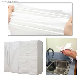 Tissue Boxes Napkins 200pcs Ultra Soft White Paper Hand Towels Wood Pulp Tissues Paper Extraction Q240222