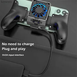 Outros acessórios de telefone celular para iPhone Xs Max XR Samsung Mobile Radiator Gamepad Controller Cooler Handle Semiconductor Cooling Fan Holder 240223