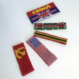 الأساور ABL049 ، تخصيص لعبة الماراثون Osako Kenya Flag Miyuki Seed Beads المصنوعة يدويًا مرنة القنب المنسوجة من الرجال نساء يديرون الأساور