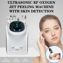 Devices 2021 Hot Sale SixHead Hydrogen and Oxygen Small Bubble Facial Cleaning Instrument Skin Care Machine with Detection Handle