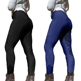 Capris Pantaloni equestri elastici Pantaloni skinny da corsa di cavalli Pantaloni skinny da donna Sport Corsa Arrampicata Pantaloni leggin equestri