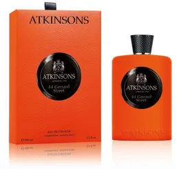 Atkinsons 44 Gerrard Street 향수 100ml 남성 여성 향기 오에 오 데 쾰른 3.3oz 긴 냄새 브랜드 브랜드 중립 유엔 틈새 틈새 스프레이 최고 품질 빠른 빠른 속도