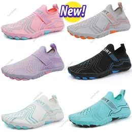 2024 new Sandals Water Shoes Summer Swimming orange green blue pink black purple Outdoor Men Women Slippers Quick Dry Aqua Flats Yoga Sock size 36-45