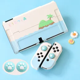 الحالات 2021 Switch OLED CASE CONTERING COVERESSOIRES KAWAII CUTE Sturdy Grip Case Nintendo Switch