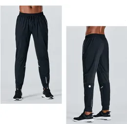 LL-C621 Erkek Pantolon Yoga Kıyafetleri Spor Nefes Alabilir Pantolon Yetişkin Spor Giyim Gym Egzersiz Fitness Fitness Giyim Hızlı Kuru Elastik Drawstring Azınlık Sadelik