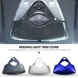 الملحقات الداخلية ABS ABS Carbon Style Car Arting Artening Light Trim Cover to Toyota C-HR CHR 2024 Years