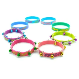 Bangle Ktlparty 8pcs/set Fashion Silicone Bracelet Zumba Dance Wrist Strap Party Gifts Children Party Favors