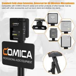 Acessórios Comica Hrwm Adaptador portátil para microfone sem fio Adaptador destacável adequado para relatório de entrevista Acessórios de microfone