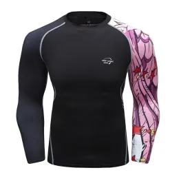 Attrezzatura Rashguard Camicia a compressione Boxe Maglie da corsa Yoga Fiess Mma Uomo Magliette Bjj Collant Muay Thai Gmy Abbigliamento sportivo di marca