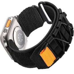 ZK20 مناسبة لشريط AppleWatch1-8 Apple Strap Loopback Watch Strap Mountaineing Nylon Canvas Sport Velcro Strap