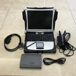 GTS TI3 OTC för Toyota Diagnostic Tool Scanner i Laptop CF19 I5 4G Touch Ready to Work Global TechStream Cable Connector