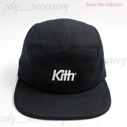 Kith 5パネルキャンプキャップ調整可能野球帽スナップバックヒップホップトラックキャップ