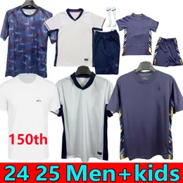 2023 24 England Mead Soccer Jerseys Bellingham Kane Sterling Rashford Sancho Grealish Mount Foden Saka 2024 25 Men Kids Kit