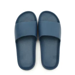 Bathroom Sandals EVA Odor Proof for Home Use Summer Bathing Hotel Bathrooms Mens and Womens Indoor Slippers Navy