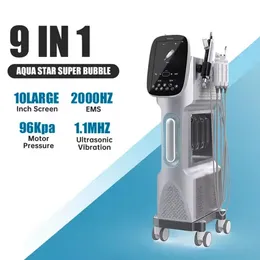 스파 장비 9 in 1 다이아몬드 껍질 산소 제트 아쿠아 얼굴 피부 관리 깊은 세정 Hydra Dermabrasion Machine