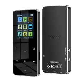 Högtalare Ny MP3 -spelare med Bluetooth -högtalare Touch Key Buildin 8 GB 16 GB Hifi Metal Mini Portable Walkman med Radio FM -inspelning