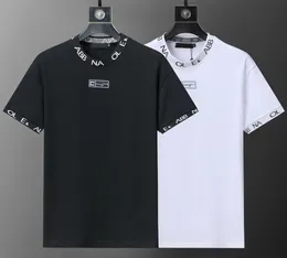 2024SS Tasarımcının Yeni Yaz Erkekler T-Shirt Yuvarlak Boyun Kısa Kollu Çok Yönlü Gevşek Pamuk Günlük Klasik Mektup Deseni Yakışıklı Baskılı T-Shirt Asya Boyutu M-XXXL