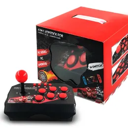 Joysticks 4in1 USB Kablolu Denetleyici Oyunu NSWITCH/PS3/PC/Android Oyunlar Konsolu Rocker Gamepad için Joystick Retro Arcade İstasyonu