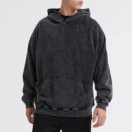 Bluzy damskie jesień mężczyźni luźne gęsta bluza kieszonkowa gęsta plastra vintage Unsex Hip Hop Streetwear Pullover Kobiety