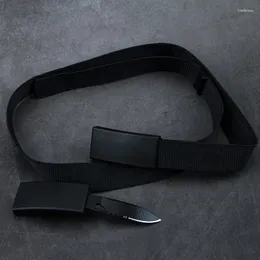 Cinture da uomo in nylon con fibbia di alta qualità con cinturino multifunzionale per esterno con coltello