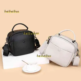 Evening Bags Leather Bag Womens 2024 New Litchi Pattern Soft Leather Large Capacity Portable Single Shoulder Messenger Bag Small Square Gift Women Stores