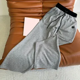 Cordão feminino sweatpants listrado calças designer de luxo casual calças diárias