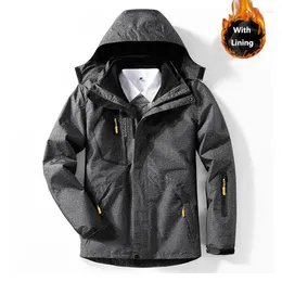Hunting Jackets 8XL Men Women Outdoor Winter Thermal Jacket Multi-Color With Lining Waterproof Anti-Fouling Coats Climbing Skiing