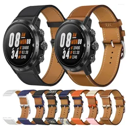 Watch pasms skórzany pasek do Coros Pace 2 paski pasmo Apex Pro 46mm 42 mm zamienne bransoletka z obserwacją