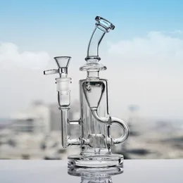 Tall Egg Dab Rig Bongs Deffused Arm Tree Percolator Bubbler Glass Bong 10inch Recycler Oil Rigs Dab Rig Water Pipe Rökning Pipes 14mm Joint