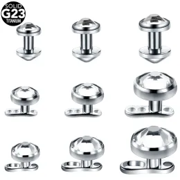 Mücevher 20pcs/lot G23 Titanyum Mikro Dermal Ankraj Üst Seti Deri Dermal Halkalarda Dermal Piercing Sakı Piercing Vücut Takı