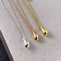 Bic0 New Co Pendant Necklaces Fashion Goddess Tears Raindrops Necklace Light Luxury v Gold Jewelry High Quality Designer Bracelet for Women Holiday Gifts with Box t