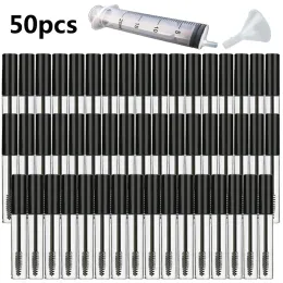 Darts 50 Stück 10 ml Mascara-Leertube und Kosmetikbehälter, leere Wimperntuben, Zauberstab, leere Mascara-Reisezubehör, unterverpackte Flasche