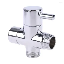 Küchenarmaturen 67JE Messing G1/2" T-Adapter 3 Wege für Ventil Dusche Umsteller Wasserabscheider Badezimmer Toilette Bidet Sprayer