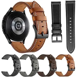 Andra klockor 20 22mm läderrem som är lämplig för Xiaomi Color 2-Meter Watch S1/Pro Active Armband Lämplig för Xiaomi S2 42 46mm Smart Watch Armband Watch J240222