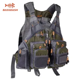 Abbigliamento Bassdash Gilet da pesca traspirante Sport all'aria aperta Vola Nuoto Gilet regolabile Attrezzatura da pesca