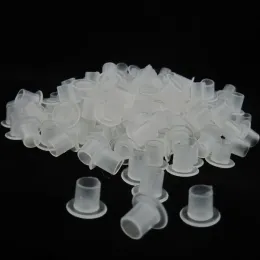 Suits 1000pcs 8mm White Steady Self Stand Tattoo Ink Cups Small Size Tattoo Ink Cup Cap Supply Wsic81000#