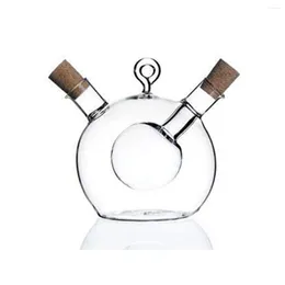 Jewelry Pouches Olive Oil And Vinegar Dispenser 2 In 1 Kitchen Glass Bottle With Cork Stopper