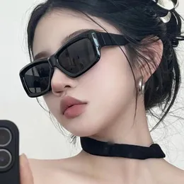 Sunglasses Personalized Women Men Sun Glasses Uv Shades Polygonal Black 2024 Luxury Band Eyewear Outdoor Riding Mirror