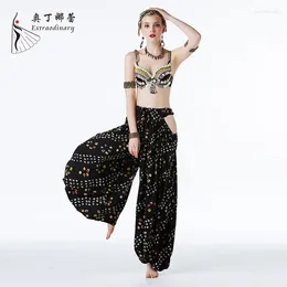 Stage Wear Belly Dancing Clothes Tribal 2pcs Set Dance Costume