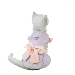 Katze Kostüme Herbst und Winter Kleidung Englisch kurze Puppe Kätzchen Prinzessin Stil 2024 Mode Baumwollrock