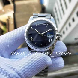 Men Size Watch Super BP Factory Version 2813 Automatic Movement Blue Roman Numerals Dial V2 Stainless Steel Strap Sapphire Glass 42833