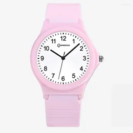 Wristwatches Student Watch Waterproof Unisex Digital With Print Dial Adjustable Faux Leather Strap Shockproof Design For High Accuracy