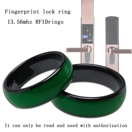 Anelli 1 pz Samsung Password blocco impronte digitali 13.56MHZ F08 chip autorizzato IC card etichetta dedicata smart ring anello portachiavi chiusura